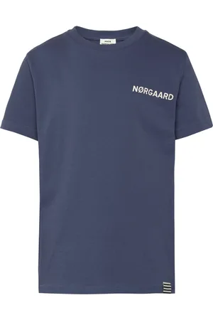 Mads Norgaard Printed Tee Thorlino Tee Tops T-Kortærmet Skjorte Navy