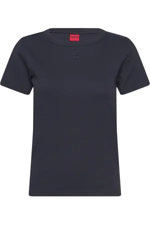 HUGO BOSS Deloris Tops T-shirts & Tops Short-sleeved Navy