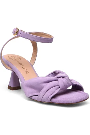 Unisa Monkks Sandal Med Hæl Purple