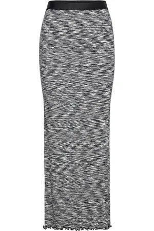 Mads Norgaard 2X2 Cotton Space Maxine Skirt Pencilnederdel Nederdel Black