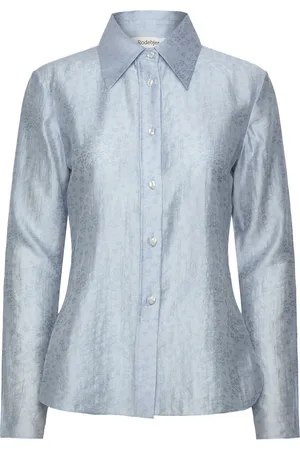 Rodebjer Carmen Designers Shirts Long-sleeved Blue