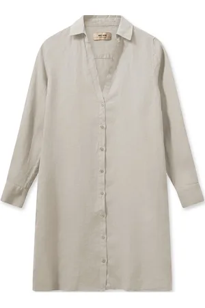 Mos Mosh Mmrielle Linen Dress Kort Kjole Beige