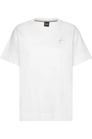 HUGO BOSS Elphi_Bb Tops T-shirts & Tops Short-sleeved White