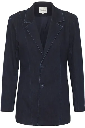 My Essential Wardrobe Ayomw 158 Shaped Blazer Blazers Single Breasted Blazers Blue
