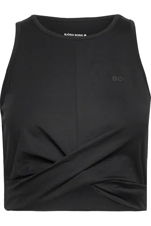 Björn Borg Studio Cross Tank Sport Crop Tops Sleeveless Crop Tops Black