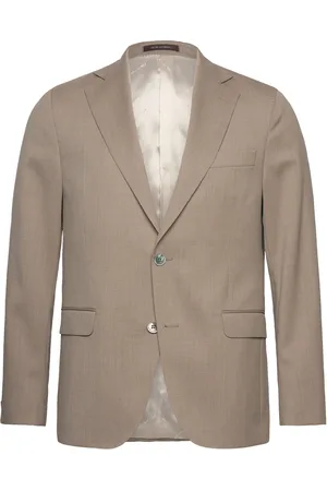 Oscar Jacobson Fogerty Blazer Designers Blazers Single Breasted Blazers Beige