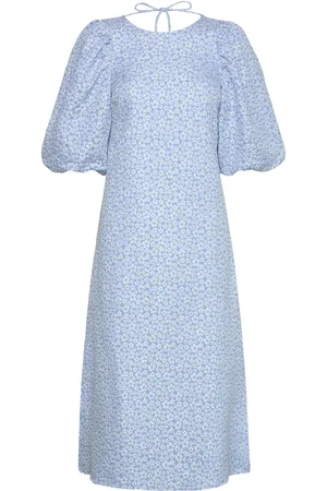 Noella Reno Pastis Long Dress Knælang Kjole Blue