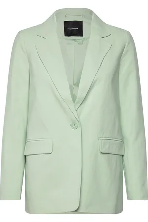 VERO MODA Vmcarmen Ls Loose Blazer Noos Blazers Single Breasted Blazers Green