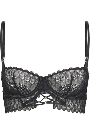 Etam Intense Balconnet Bustier Bra Lingerie Bras & Tops Balc Tte Bras Black