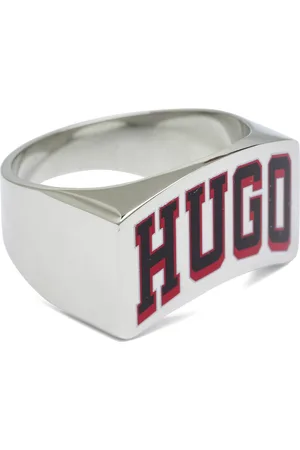 HUGO BOSS E-Basketball-Rin Designers Jewellery Rings Silver