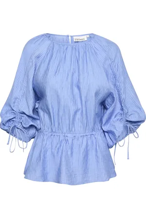 Karen by Simonsen Nomakb Blouse Tops Blouses Long-sleeved Blue