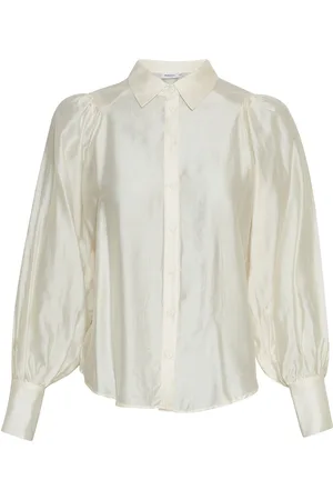 MSCH Mschvarsha Romina Shirt Tops Shirts Long-sleeved Cream