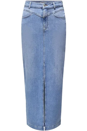 ONLY Onlmylah Hw Maxi Dnm Skirt Az Lang Nederdel Blue