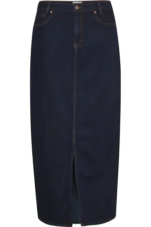 My Essential Wardrobe Laramw 115 Skirt Knælang Nederdel Blue