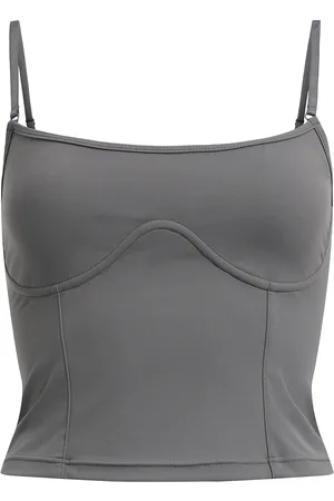 Rethinkit Butter Soft Top True To Body Tops T-shirts & Tops Sleeveless Grey