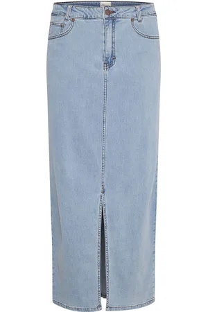 My Essential Wardrobe Laramw 115 Skirt Knælang Nederdel Blue