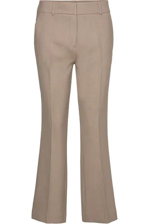 Fiveunits Clarafv Ankle Bottoms Trousers Flared Beige