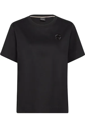 HUGO BOSS Elphi_Bb Tops T-shirts & Tops Short-sleeved Black
