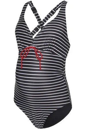 Mama;licious Mlnewjose Stripe Swimsuit Recycled A. Badedragt Badetøj Black