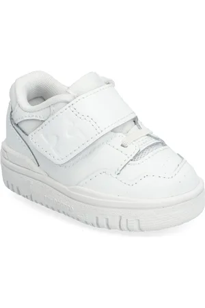 New Balance 550 Kids Bungee Lace With Hook & Loop Top Strap Sport Pre-walkers - Beginner Shoes White