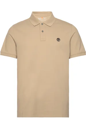 Timberland Millers River Pique Short Sleeve Polo Lemon Pepper Designers Polos Short-sleeved Beige