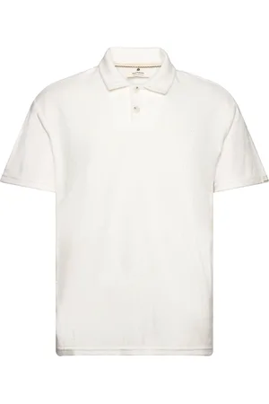 Anerkjendt Akkikki S/S Frotte Polo Tee Tops Polos Short-sleeved White