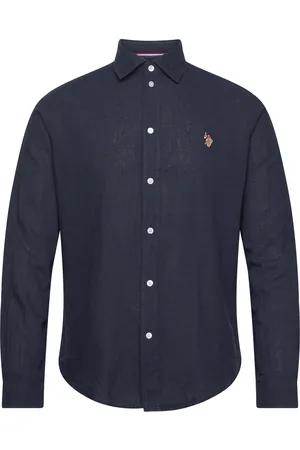 U.S. Polo Assn. Uspa Shirt Bolt Men Tops Shirts Casual Blue