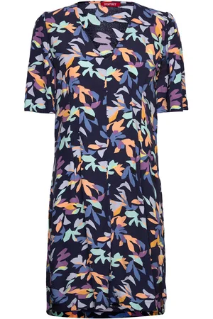 ESPRIT Dresses Light Woven Kort Kjole Navy