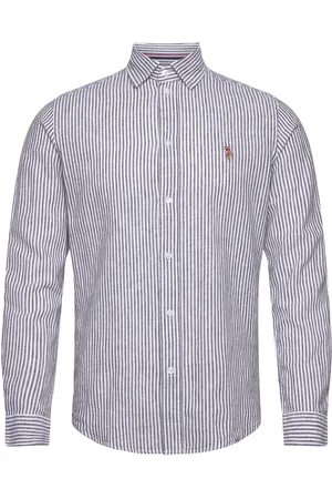 U.S. Polo Assn. Uspa Shirt Bolt Men Tops Shirts Casual Blue