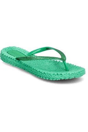 Ilse Jacobsen Flip Flop With Glitter Shoes Summer Shoes Sandals Flip Flops Green