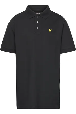 Lyle & Scott Plain Polo Shirt Tops T-shirts Polo Shirts Short-sleeved Polo Shirts Black