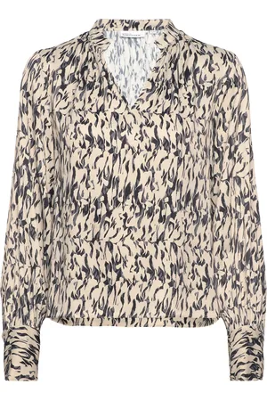 Karen by Simonsen Nikolekb Blouse Tops Blouses Long-sleeved Beige
