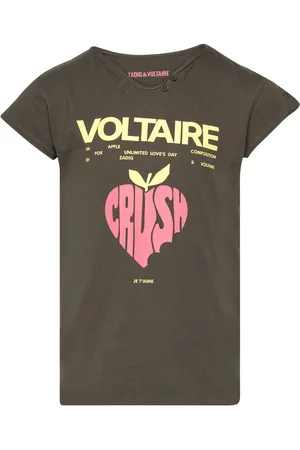 Zadig & Voltaire Short Sleeves Tee-Shirt Tops T-Kortærmet Skjorte Khaki Green