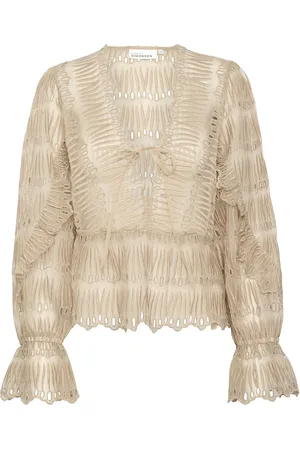 Karen by Simonsen Nadinekb Blouse Tops Blouses Long-sleeved Beige