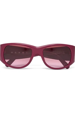 Marni Orinoco River Bordeaux Accessories Sunglasses D-frame- Wayfarer Sunglasses Pink