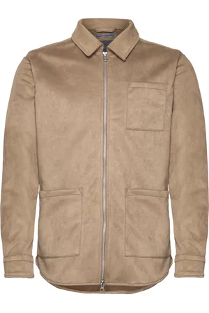 Human Scales Rickard Vegan Suede Tynd Jakke Beige