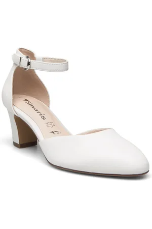 Tamaris Women Court Sho Shoes Heels Pumps Classic White