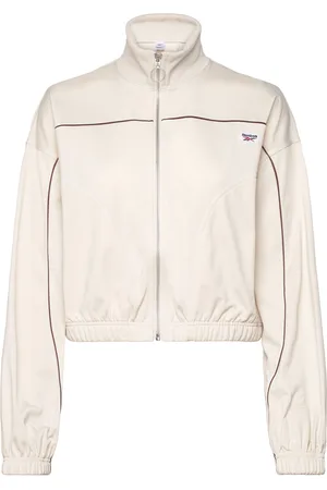 Reebok Cl Q2 Cs Bball Jacke Sport Sweatshirts & Hoodies Sweatshirts Beige