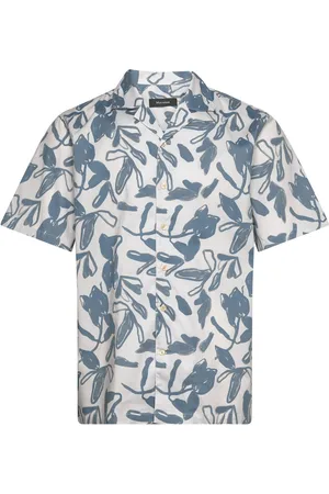 Matinique Maklampo Tops Shirts Short-sleeved Blue