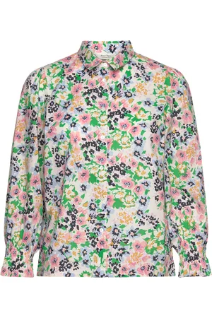 Part Two Nevinpw Sh Tops Blouses Long-sleeved Green