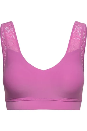 Chantelle Softstretch Padded Top Lace Designers Bras & Tops Soft Bras Tank Top Bras Pink