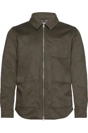 Human Scales Rickard Vegan Suede Tynd Jakke Green