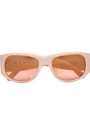 Marni Orinoco River Nude Designers Sunglasses D-frame- Wayfarer Sunglasses Beige