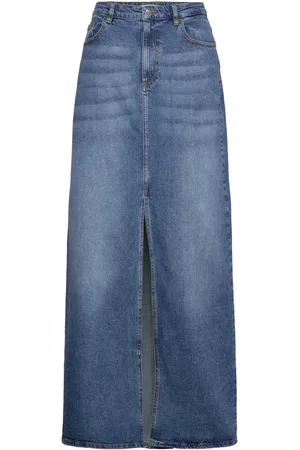 INWEAR Pheifferiw Long Skirt Lang Nederdel Blue