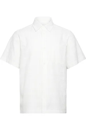 Les Deux Charlie Ss Shirt Tops Shirts Short-sleeved White