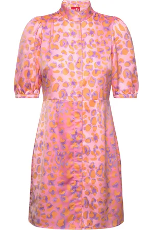 Crās Linneacras Dress Kort Kjole Pink