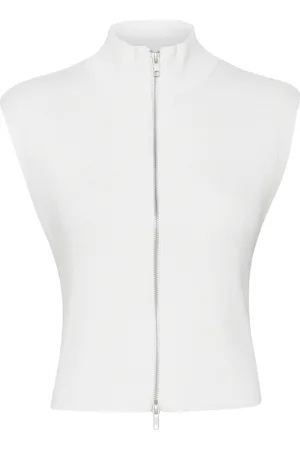 Gestuz Yasmiagz Waistcoat Vests Knitted Vests White