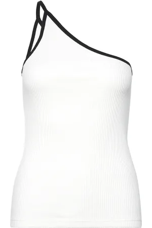 Soaked in Luxury Slsim Strap Top Tops Party Tops White