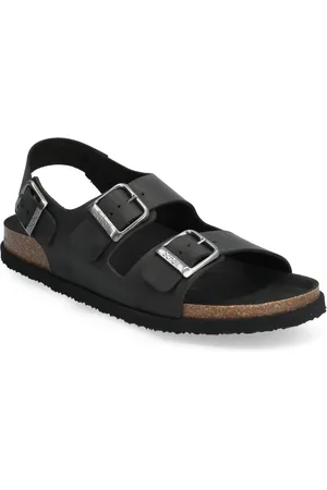 Scholl Sl Gaston Leather Black Shoes Summer Shoes Sandals Black