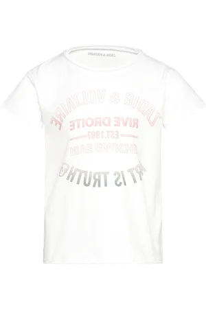 Zadig & Voltaire Short Sleeves Tee-Shirt Tops T-Kortærmet Skjorte White